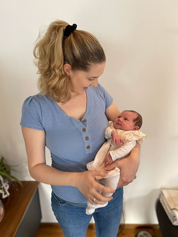 Emily Kryk mit Malia