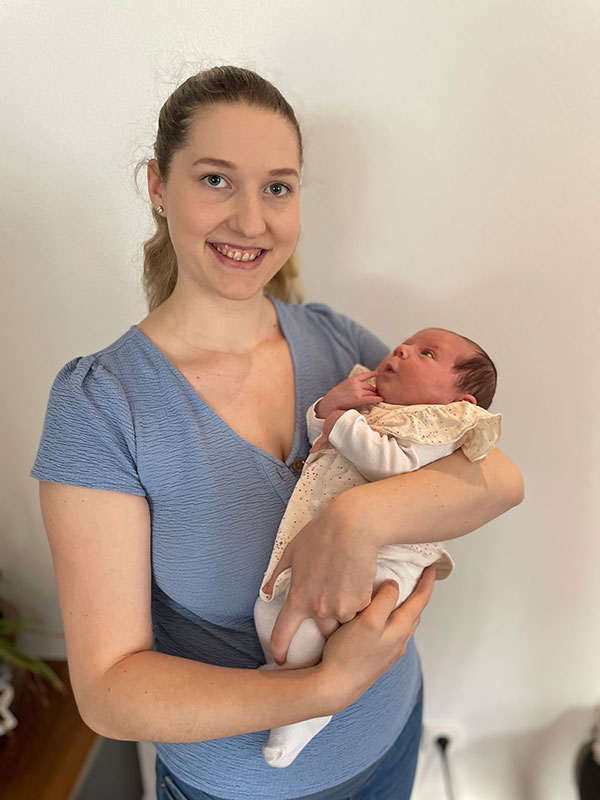 Emily Kryk mit Malia